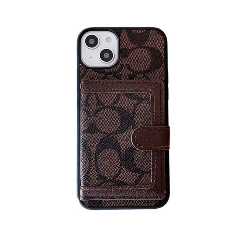 Classic iPhone Case With Wallet And Crossbody Strap White