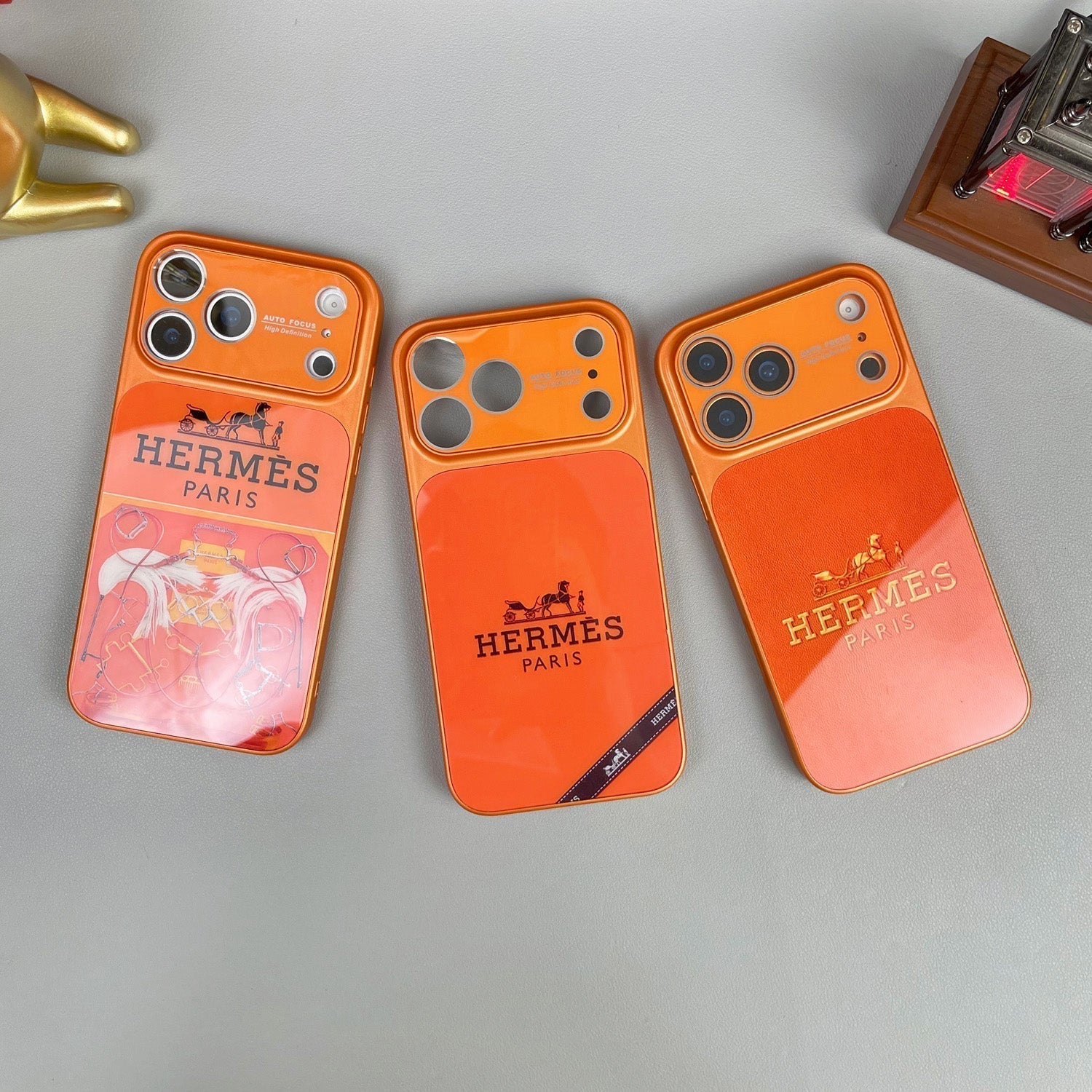 Luxury Orange Series iPhone Case – Premium Protective Phone Cover