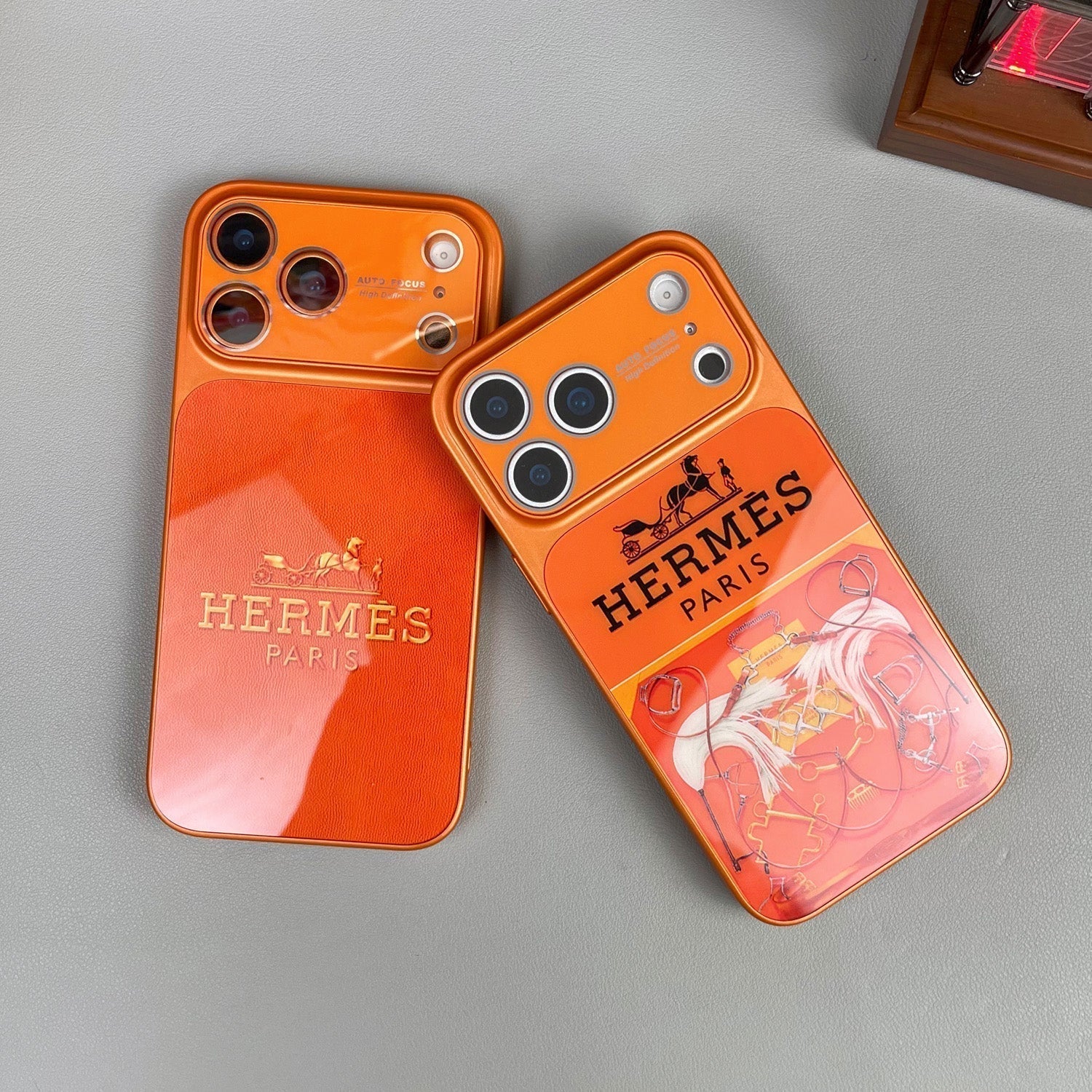 Luxury Orange Series iPhone Case – Premium Protective Phone Cover