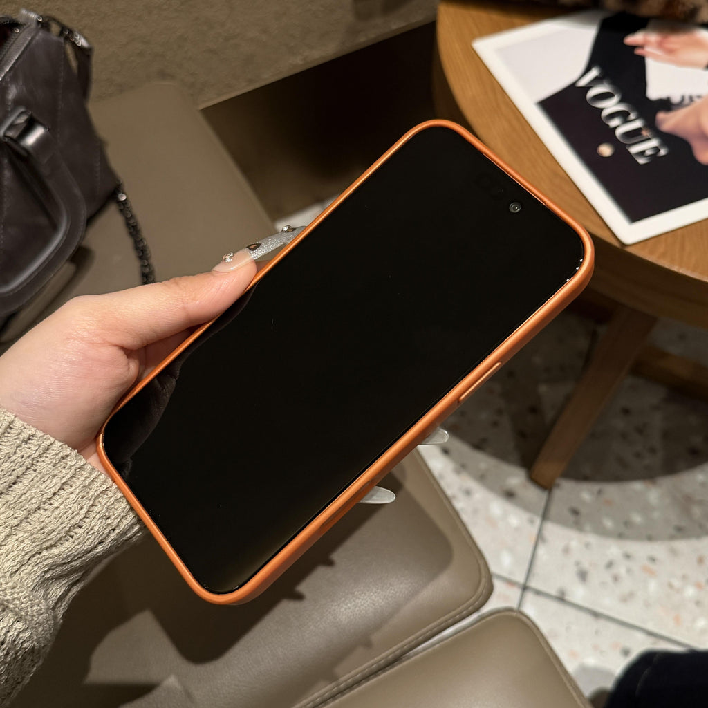 Luxury Embossed Leather Protective iPhone Case – Premium Protective Phone Cover