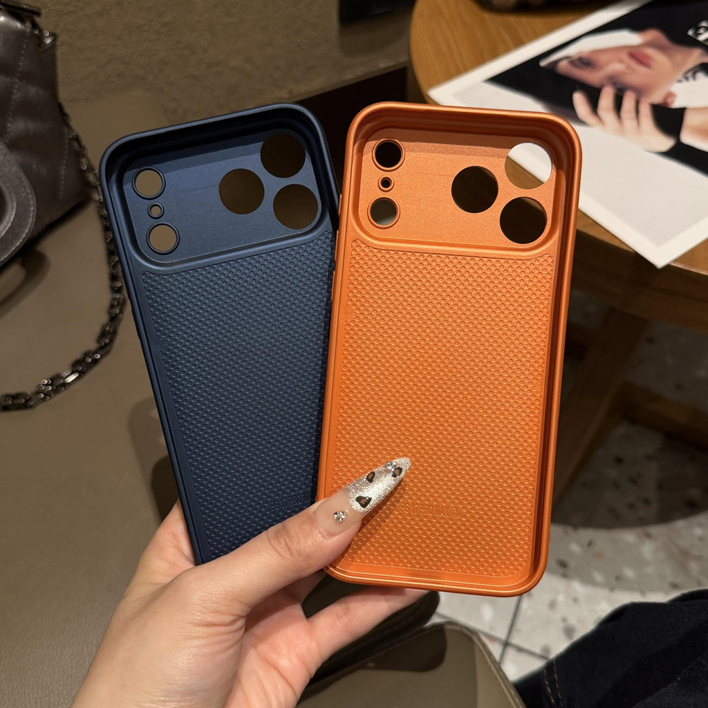 Luxury Embossed Leather Protective iPhone Case – Premium Protective Phone Cover
