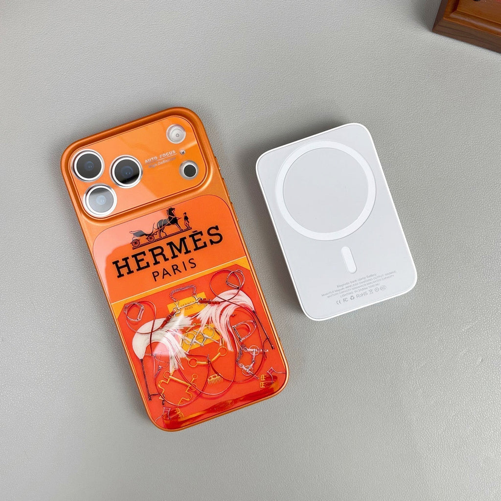 Luxury Orange Series iPhone Case – Premium Protective Phone Cover