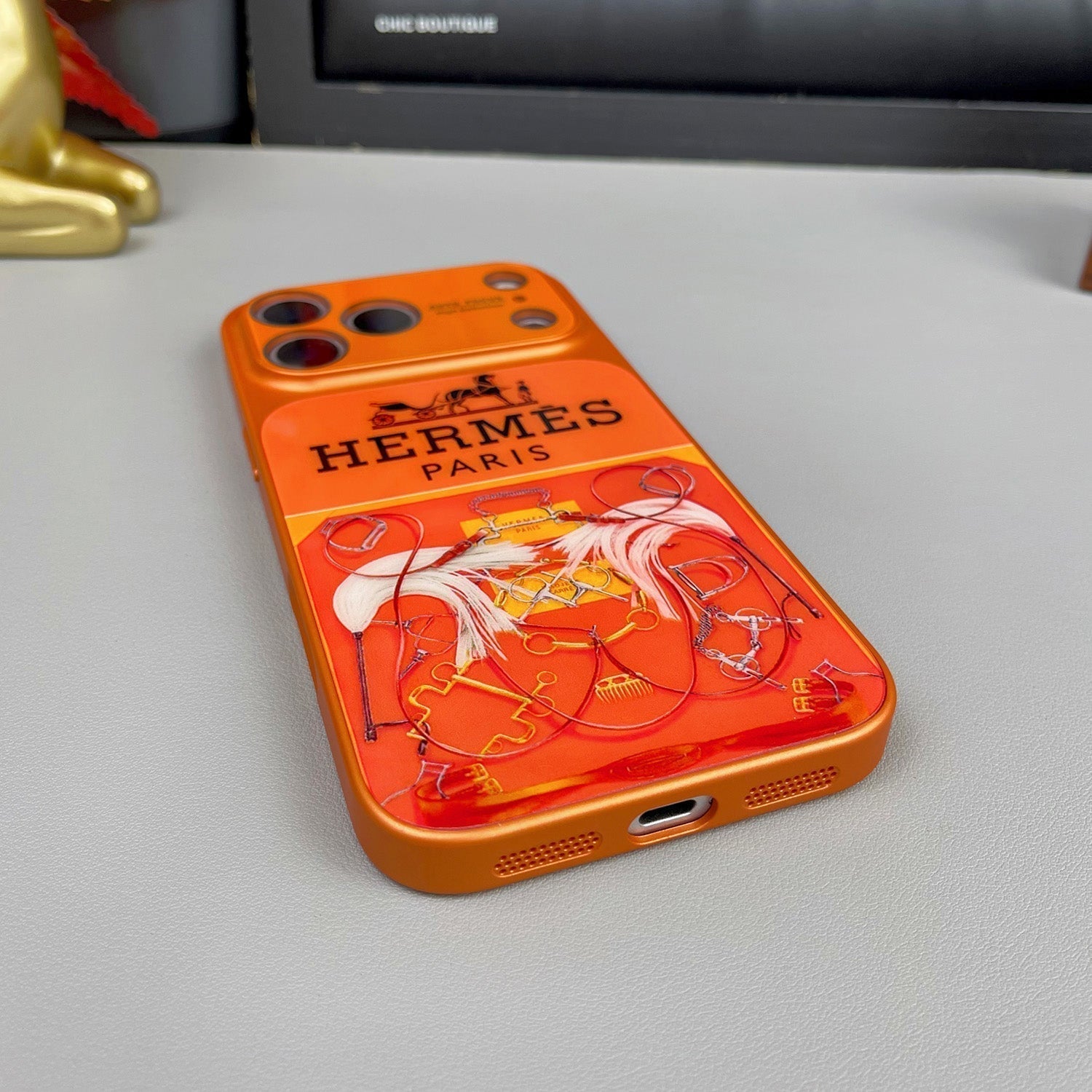 Luxury Orange Series iPhone Case – Premium Protective Phone Cover