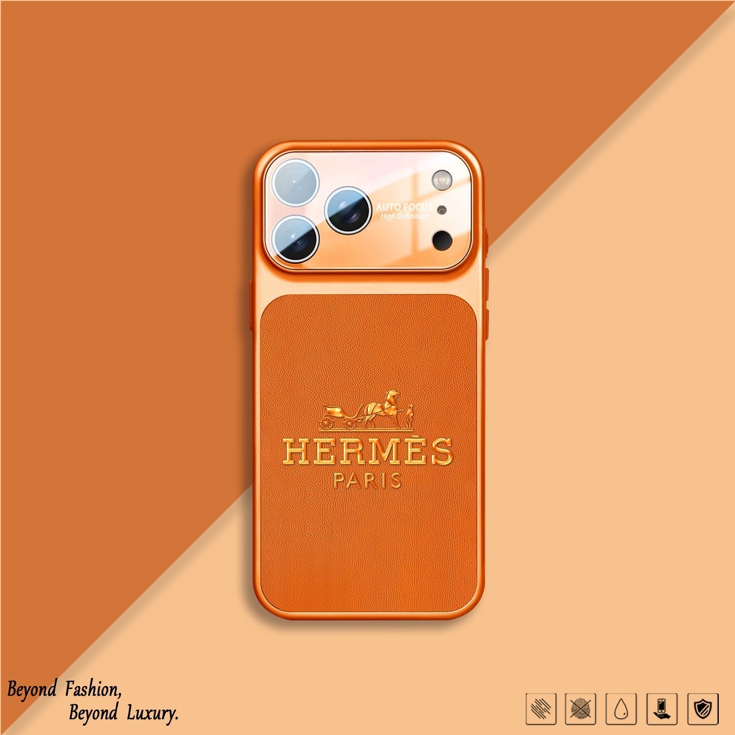 Luxury Orange Series iPhone Case – Premium Protective Phone Cover
