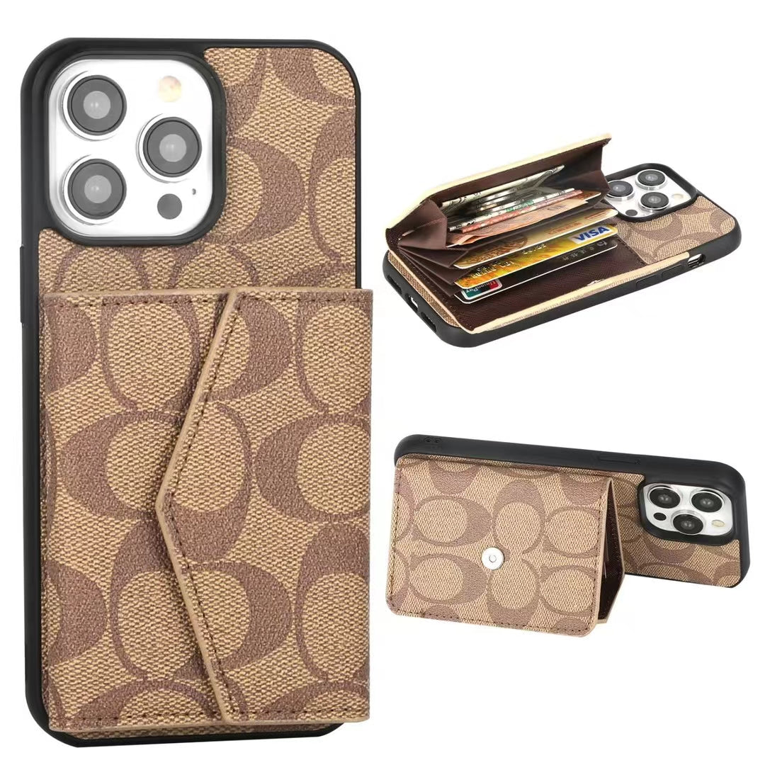 Monogram Wallet Phone Cases – Stylish & Functional Design