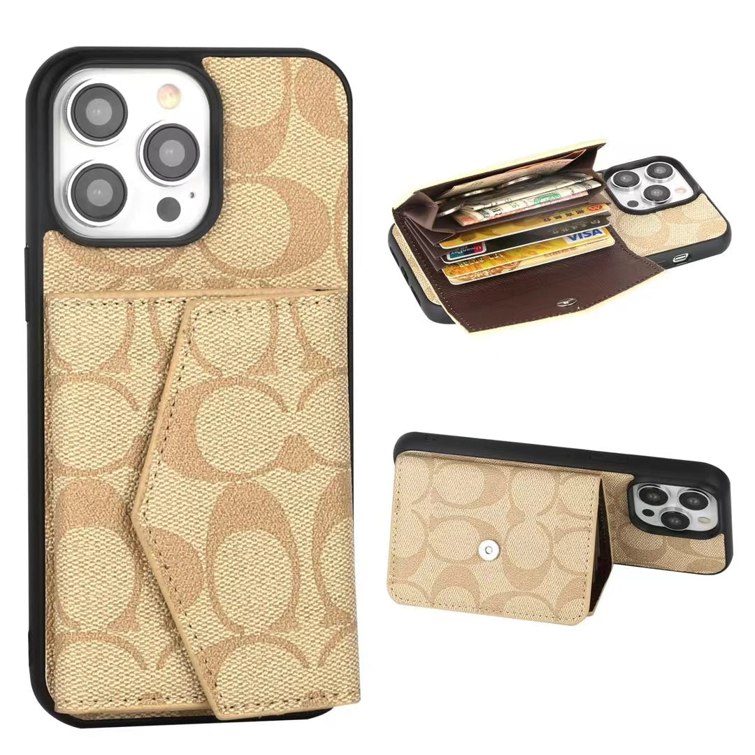 Monogram Wallet Phone Cases – Stylish & Functional Design