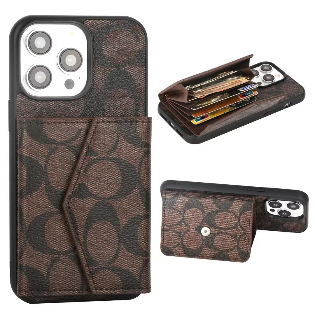 Monogram Wallet Phone Cases – Stylish & Functional Design