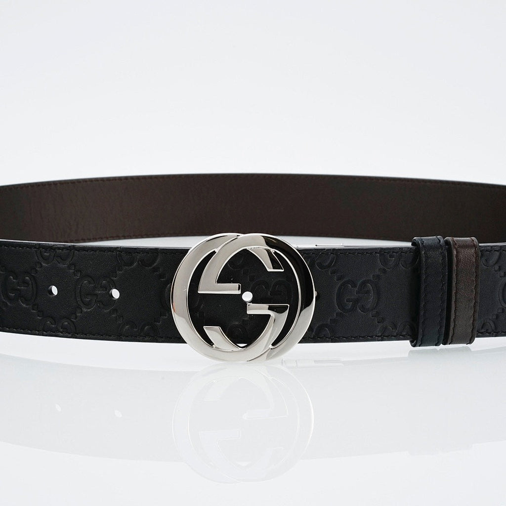 Reversible Leather Belt with Silver Buckle Style 2 – Premium Leather Belt