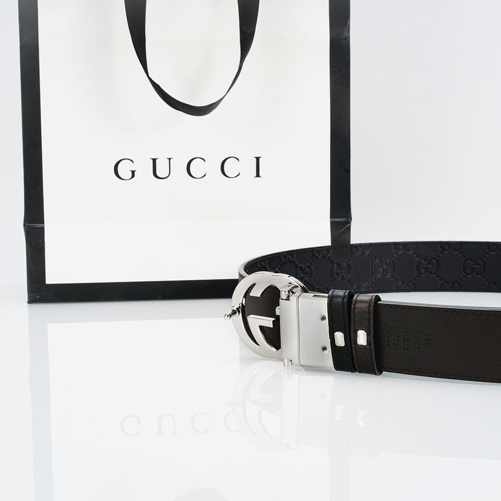 Reversible Leather Belt with Silver Buckle Style 2 – Premium Leather Belt