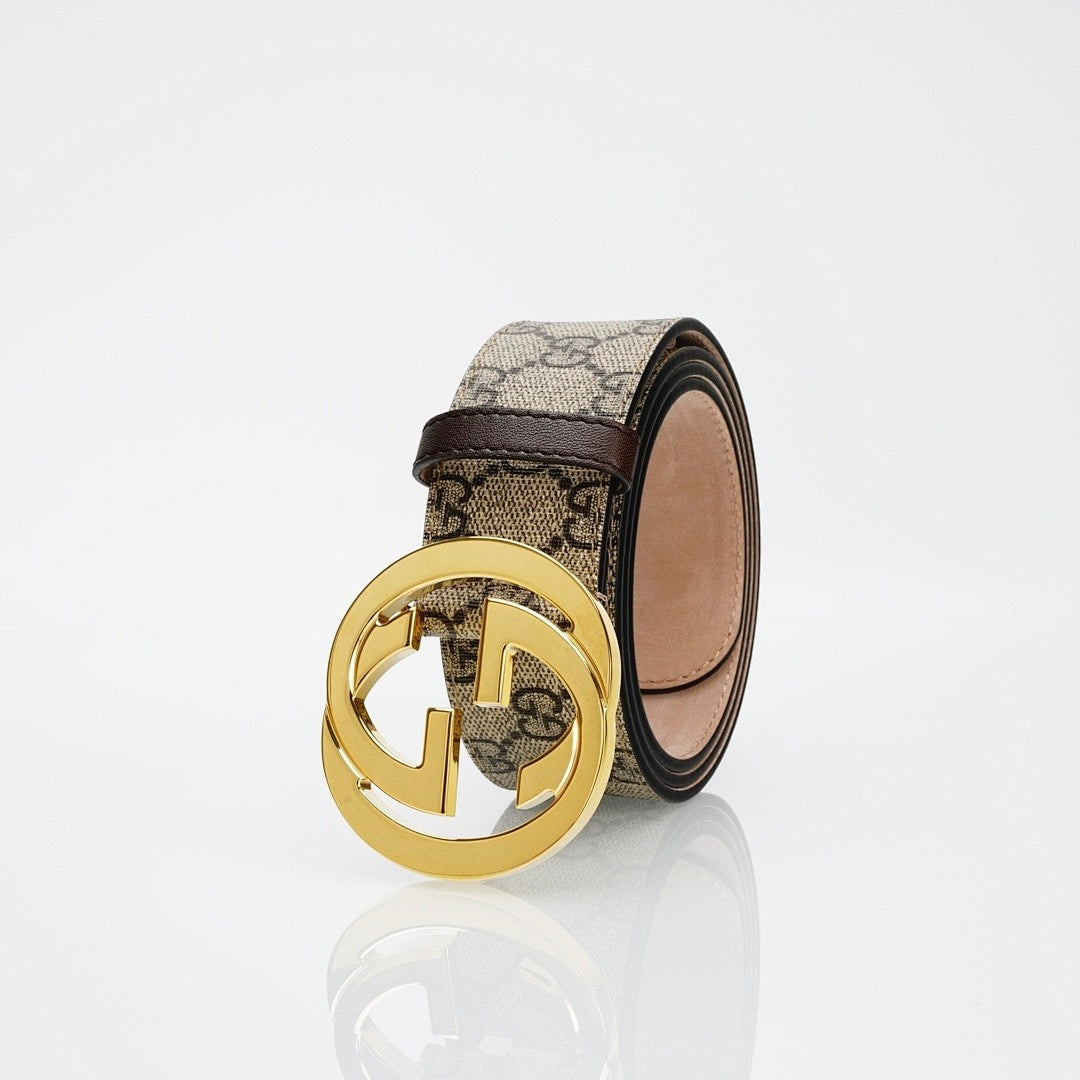 Reversible Leather Belt with Gold Buckle – Premium Leather Belt