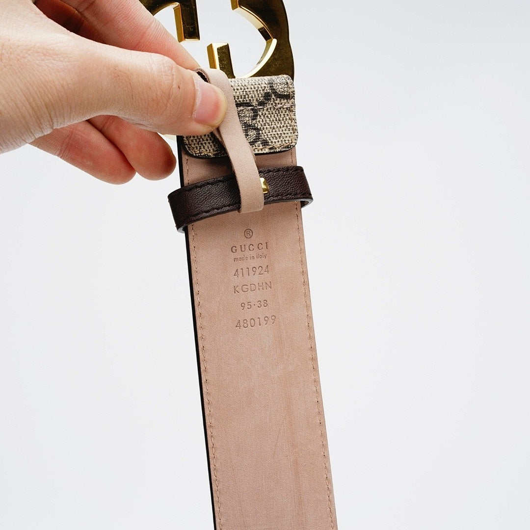 Reversible Leather Belt with Gold Buckle – Premium Leather Belt