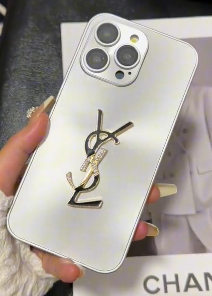 Elegant Letter Shine x Mono iPhone Case – Slim Luxury Protective Cover