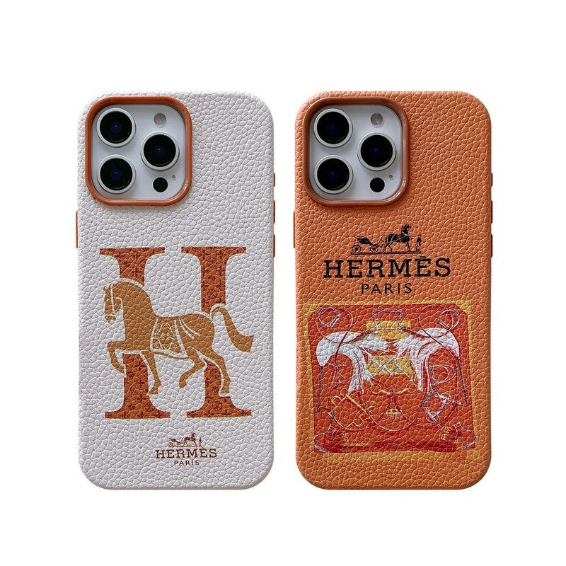 Classic Leather iPhone Case – Shockproof Protective Phone Cover