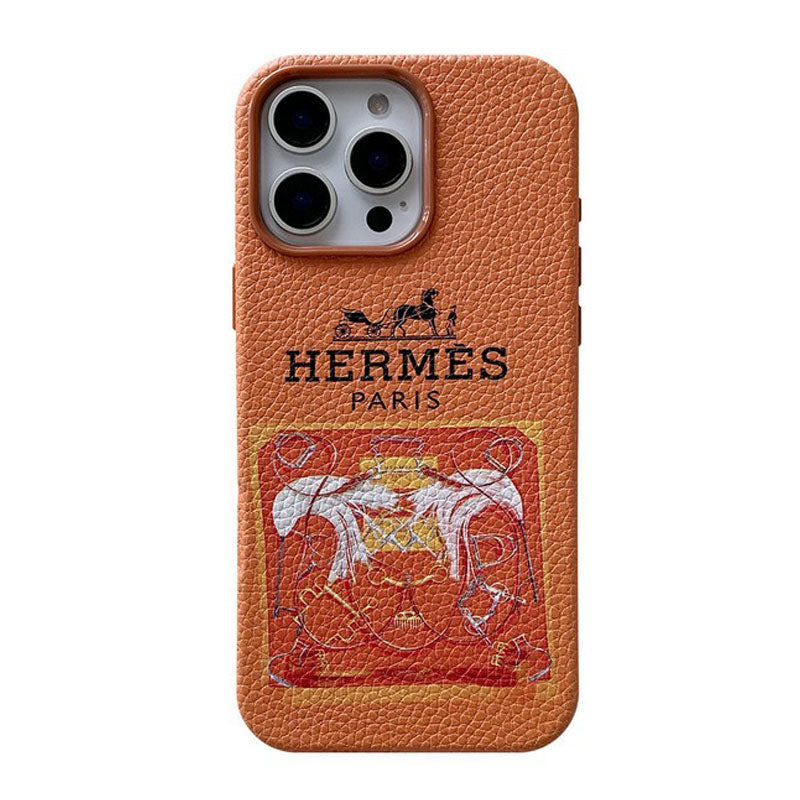Classic Leather iPhone Case – Shockproof Protective Phone Cover