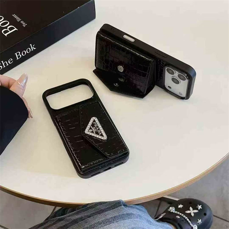 Lux Apple Phone Case with Card Holder For iPhone 17 / 16 / 15 / 14