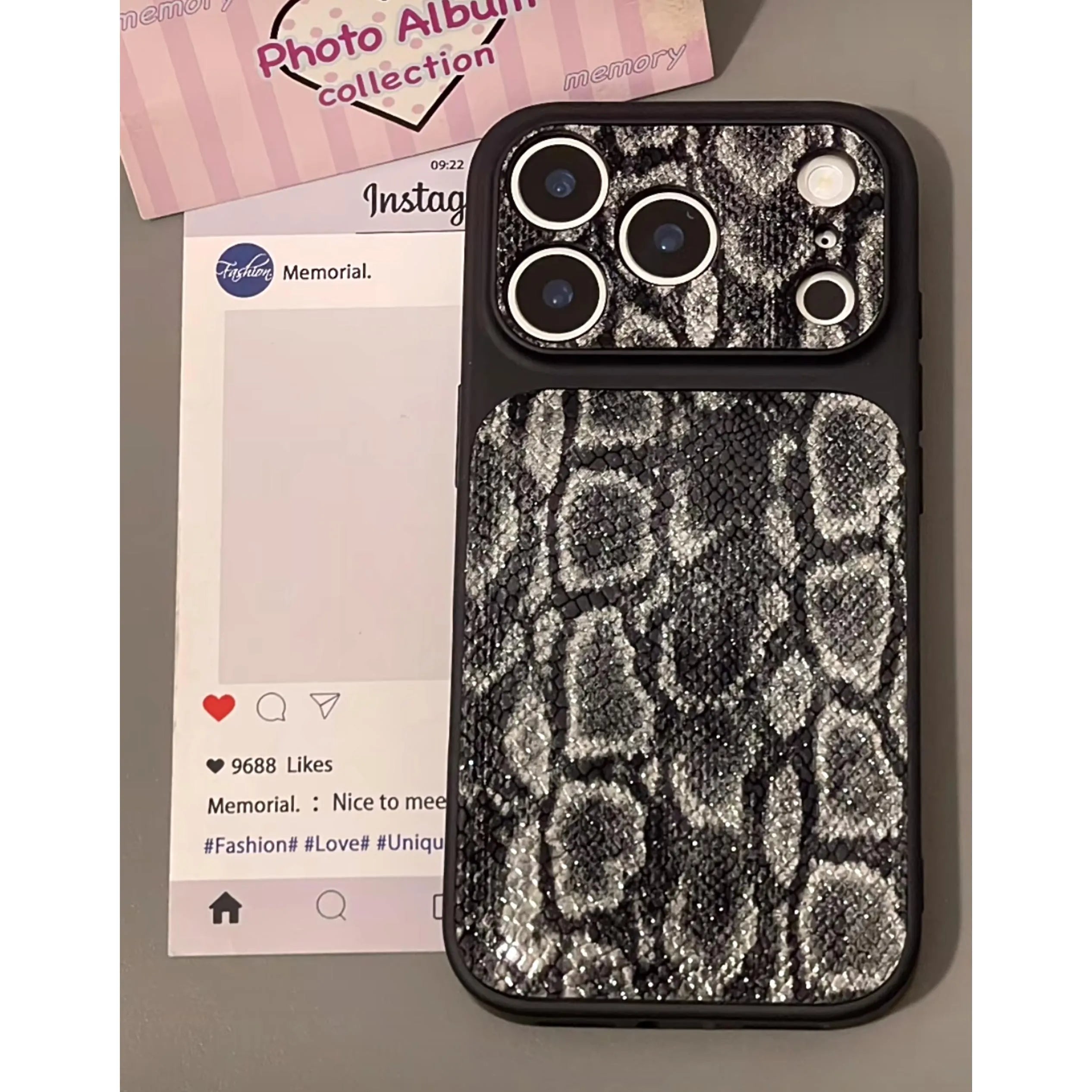 Luxury Snake Skin Texture iPhone Case – Elegant Everyday Protection