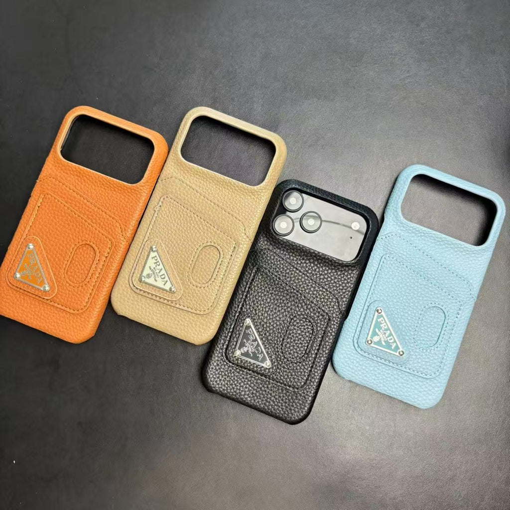 Stylish Case With Card Holder For iPhone 17 / 16 / 15 / 14