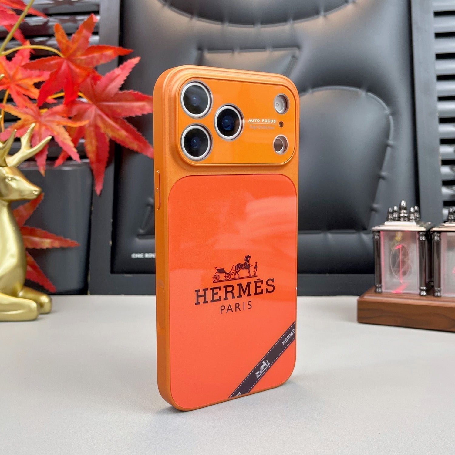 Luxury Orange Series iPhone Case – Premium Protective Phone Cover