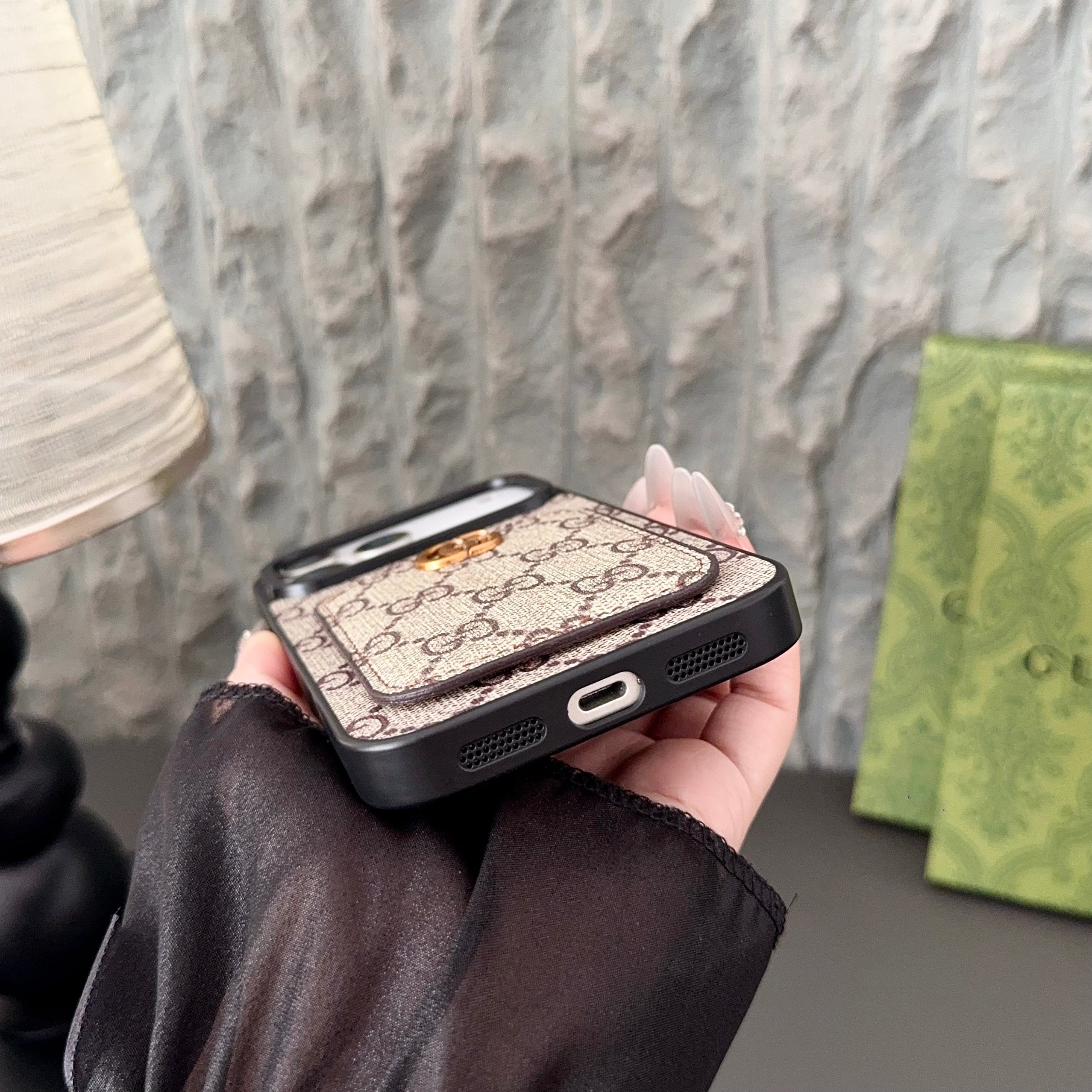 Luxury iPhone Case With Card Holder For iPhone 17 / 16 / 15 / 14