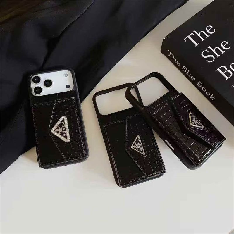 Lux Apple Phone Case with Card Holder For iPhone 17 / 16 / 15 / 14