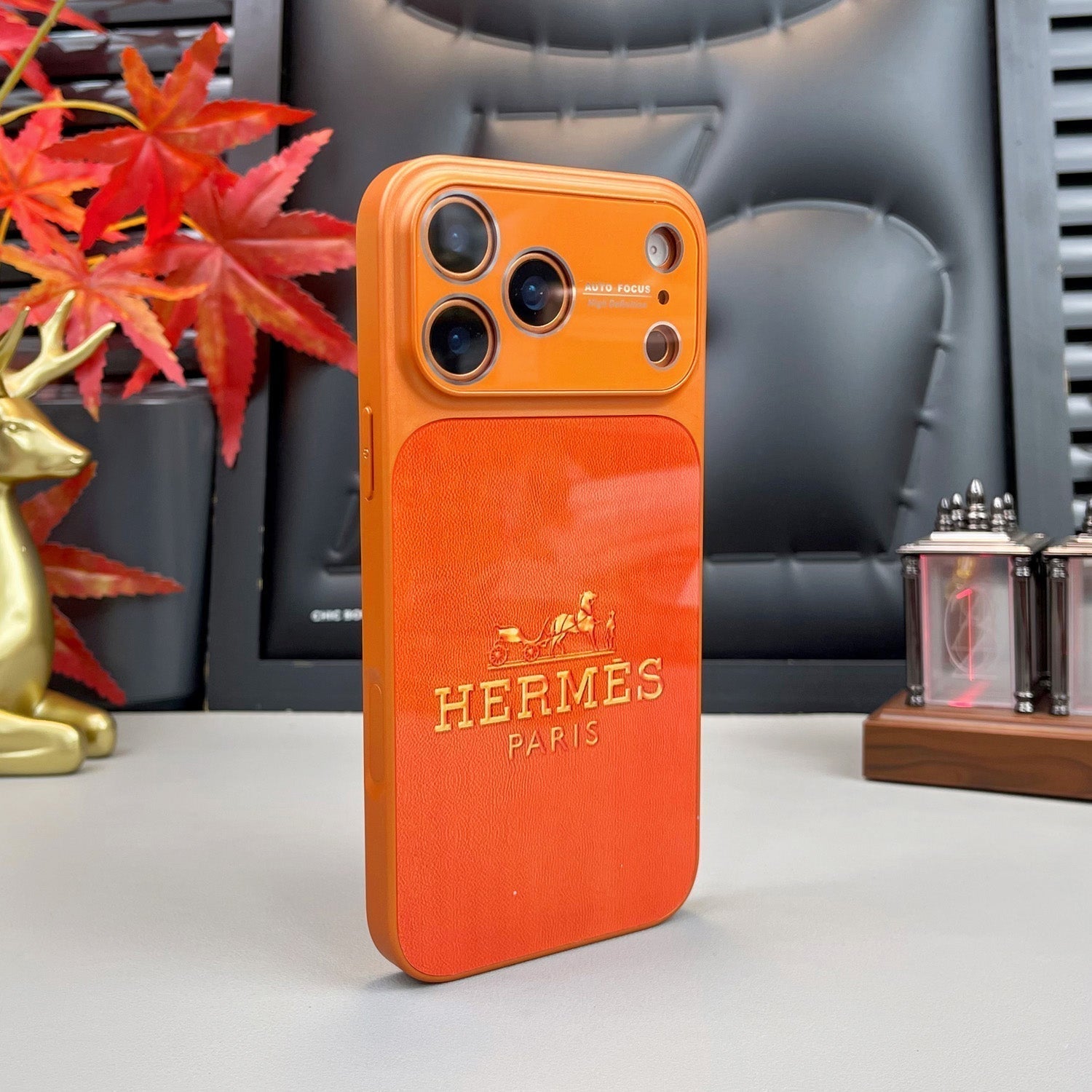 Luxury Orange Series iPhone Case – Premium Protective Phone Cover