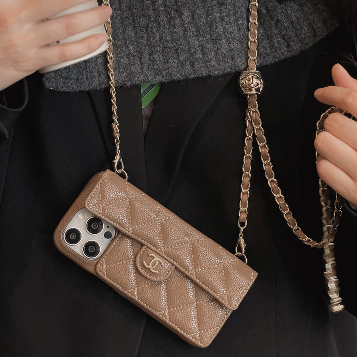 Genuine Leather Wallet Leather Crossbody Bag Apple iPhone Case
