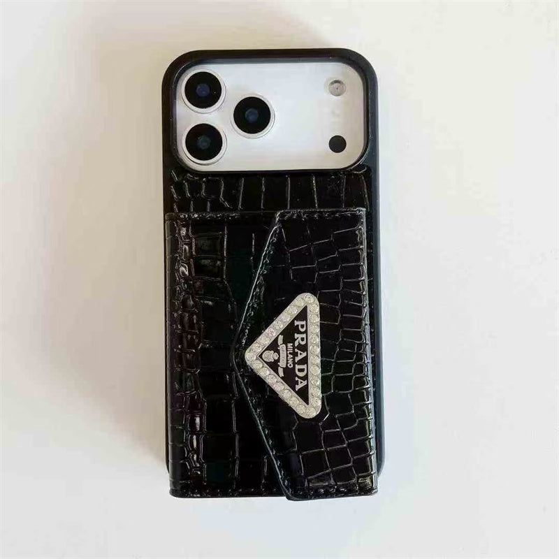 Lux Apple Phone Case with Card Holder For iPhone 17 / 16 / 15 / 14