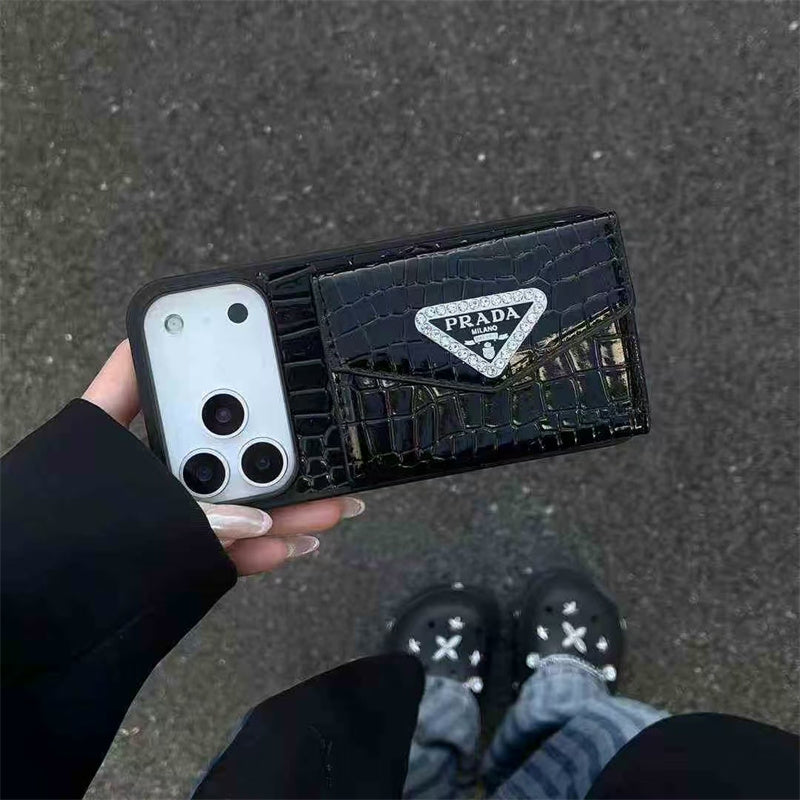 Lux Apple Phone Case with Card Holder For iPhone 17 / 16 / 15 / 14