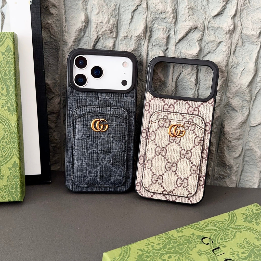 Luxury iPhone Case With Card Holder For iPhone 17 / 16 / 15 / 14