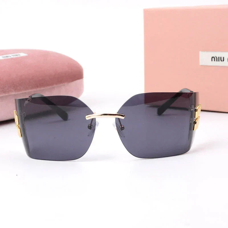 Fashionable Frameless Sunglasses – UV400 Protection Sunglasses