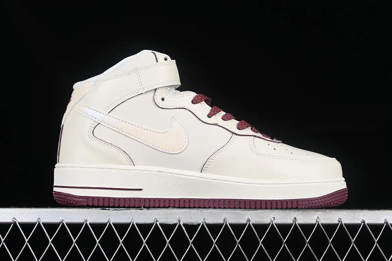 Nike Air Force 1 Mid "Sail/Crimson"