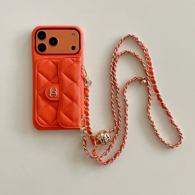 Genuine Leather Wallet Leather Crossbody Bag Apple iPhone Case