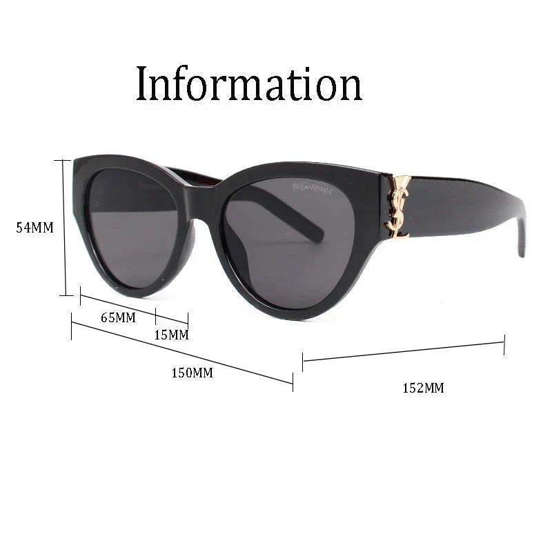 Luxury Large Frame Sunglasses Y Style 019 – UV400 Protection Sunglasses