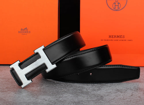 2 Colors Classic Buckle Leather Belt – Premium Leather Belt