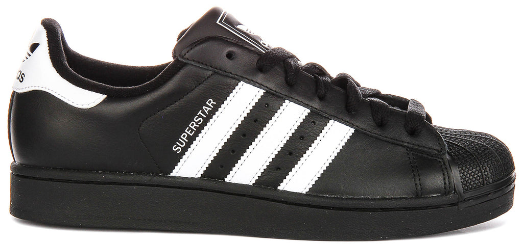 Adidas Superstar II In Black White