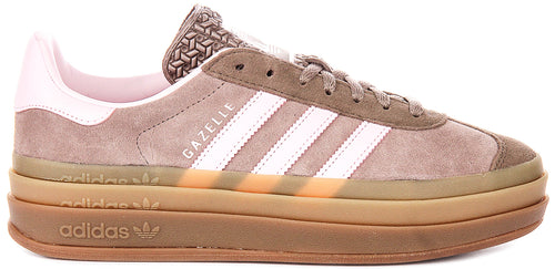 Adidas Gazelle Bold W In Brown Pink For Women