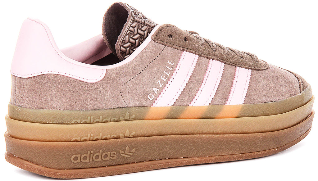 Adidas Gazelle Bold W In Brown Pink For Women