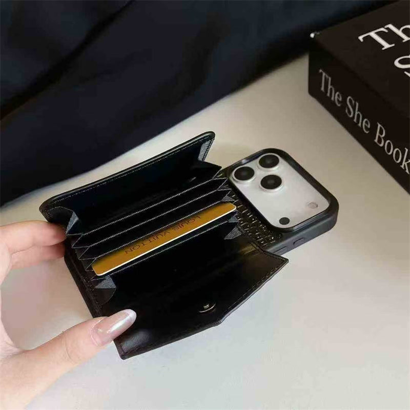 Lux Apple Phone Case with Card Holder For iPhone 17 / 16 / 15 / 14