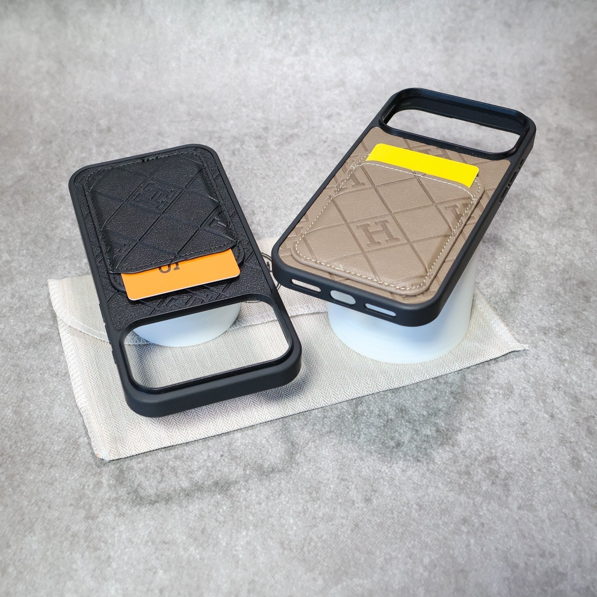 Leather iPhone Case With Card Holder For iPhone 17 / 16 / 15 / 14