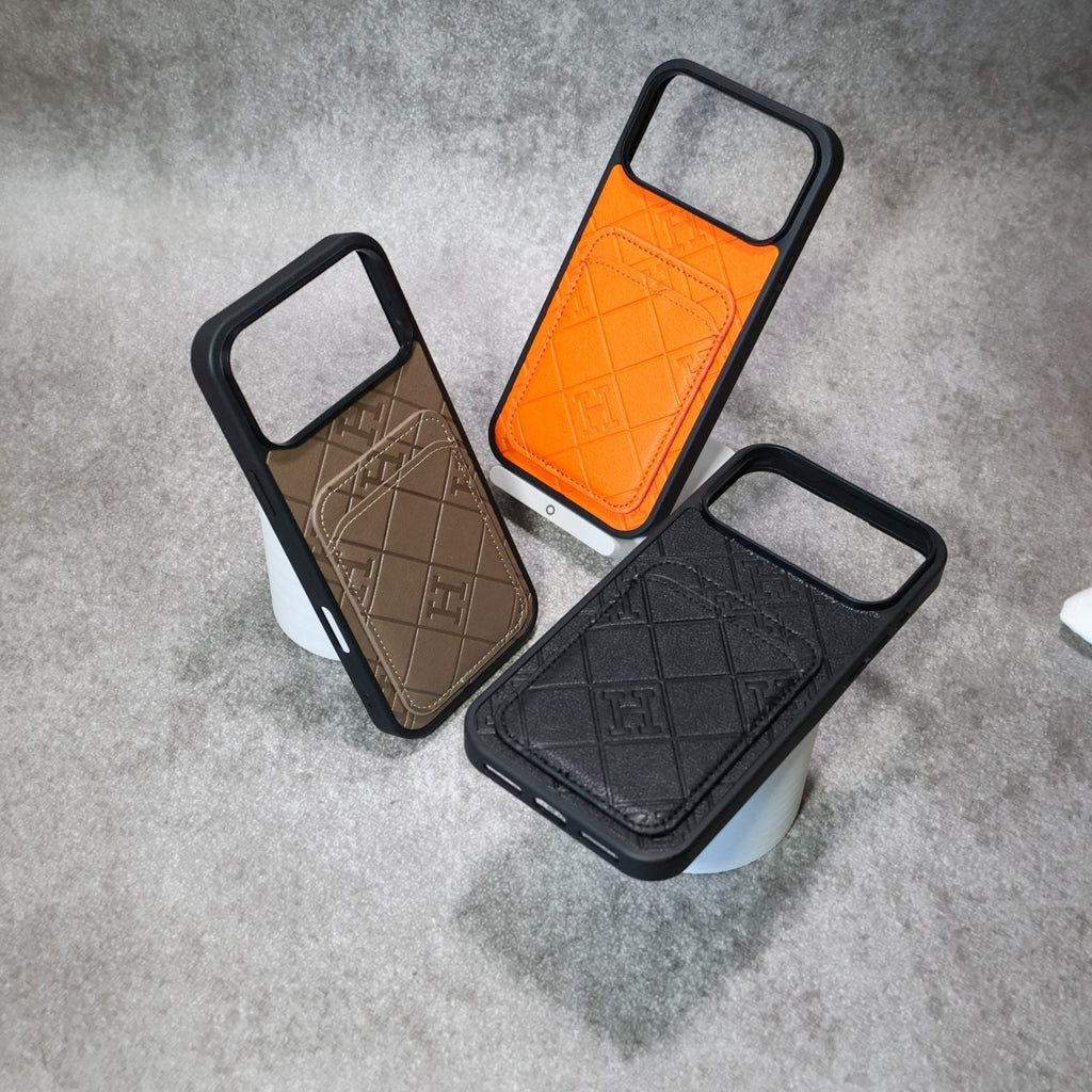 Leather iPhone Case With Card Holder For iPhone 17 / 16 / 15 / 14