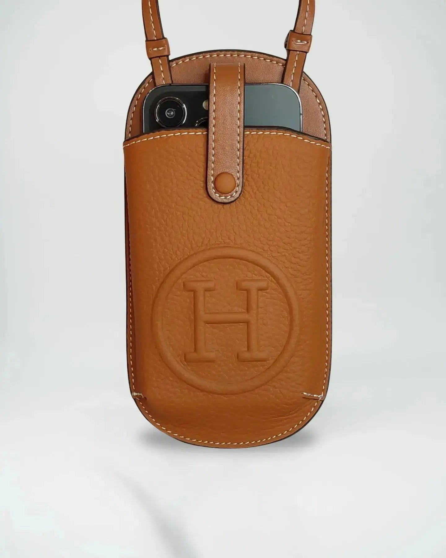 Orange Pouch iPhone Case Crossbody Strap