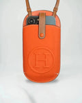 Orange Pouch iPhone Case Crossbody Strap