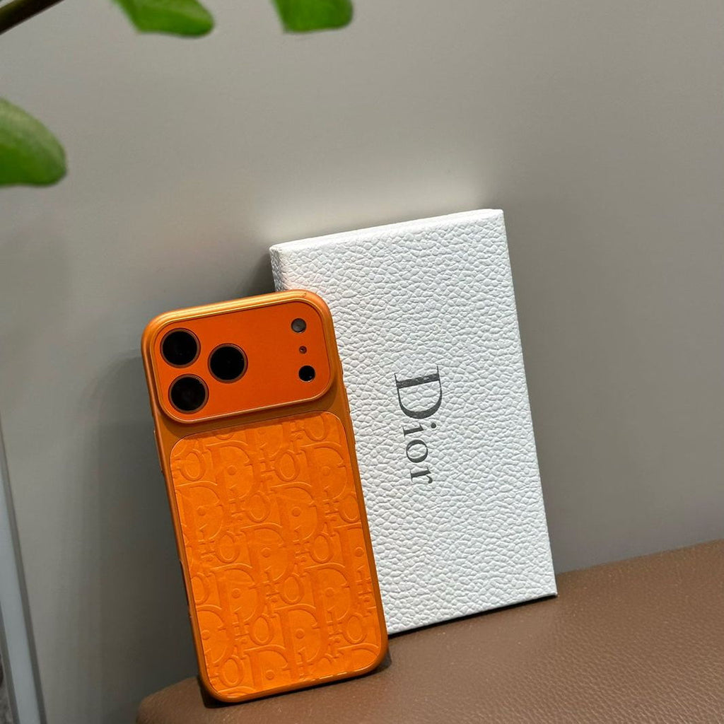 Orange Luxury Protective Case For iPhone 17 /16 /15 /14