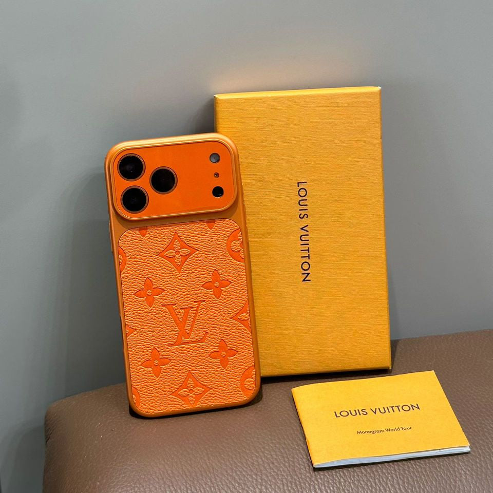Orange Luxury Protective Case For iPhone 17 /16 /15 /14
