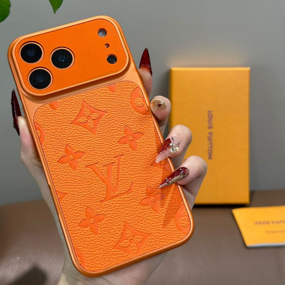 Orange Luxury Protective Case For iPhone 17 /16 /15 /14
