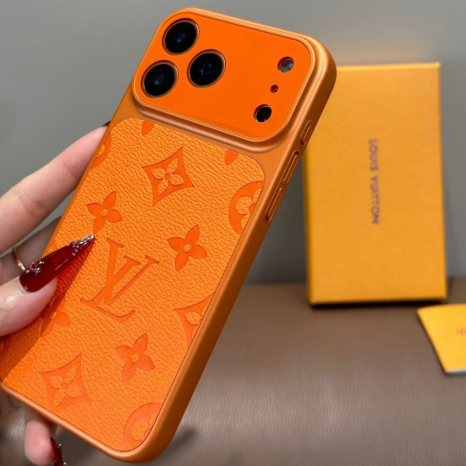 Orange Luxury Protective Case For iPhone 17 /16 /15 /14