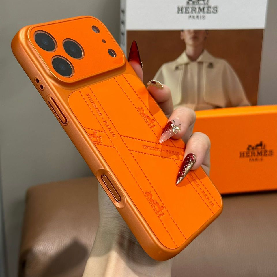 Orange Luxury Protective Case For iPhone 17 /16 /15 /14