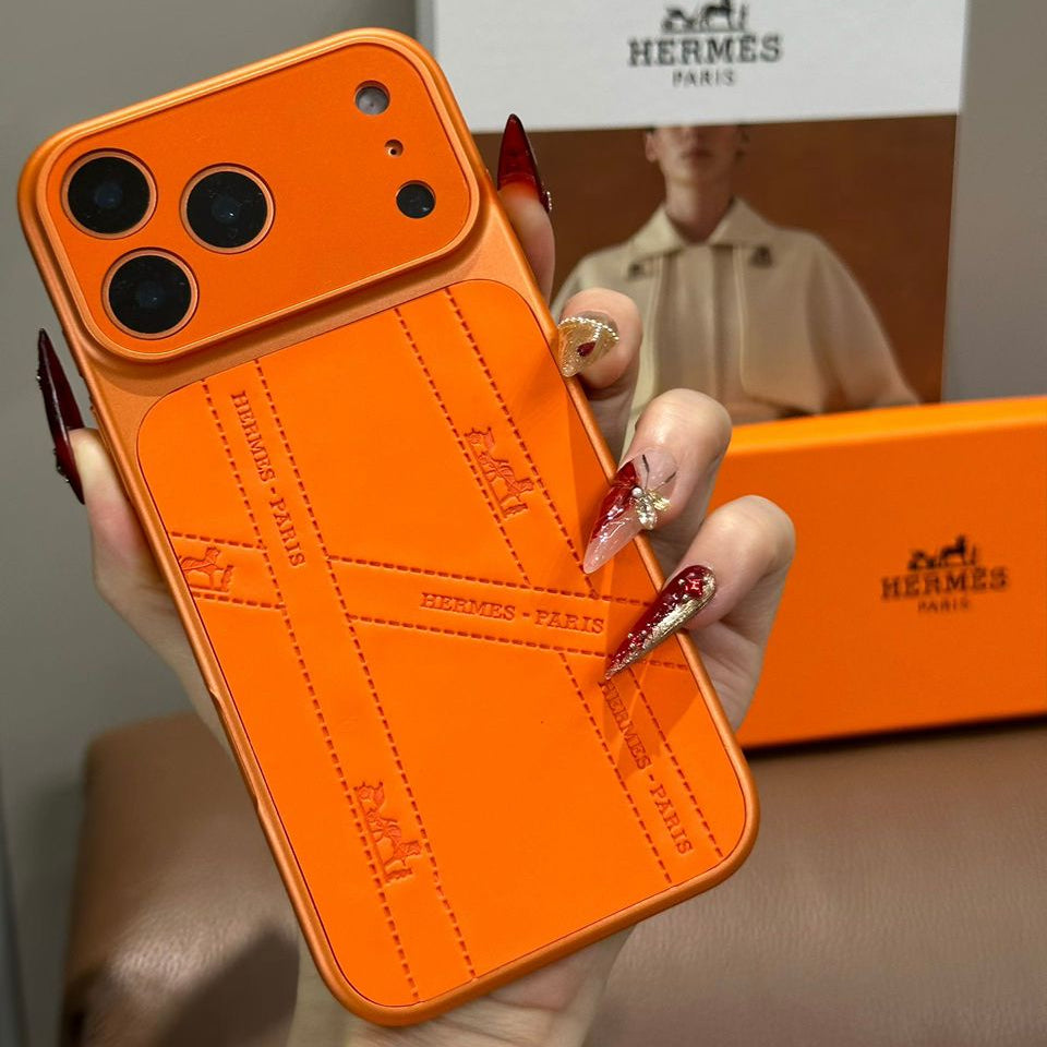 Orange Luxury Protective Case For iPhone 17 /16 /15 /14