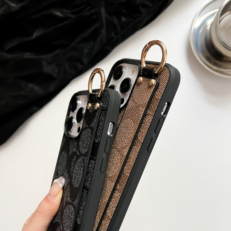 Classic iPhone Case With Holder Coffee – Slim Luxury Protective Cover