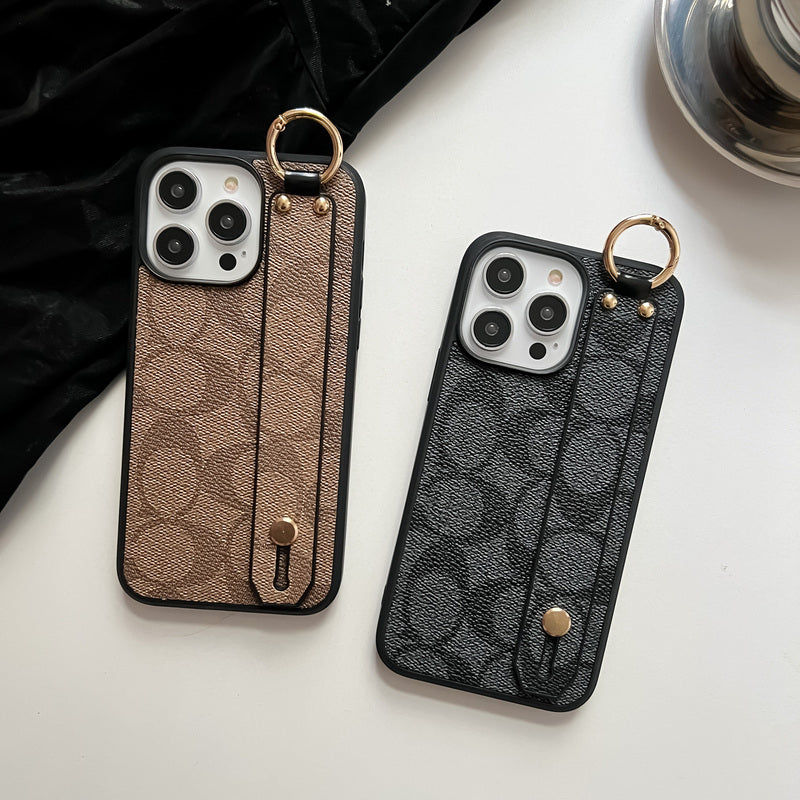 Classic iPhone Case With Holder Coffee – Slim Luxury Protective Cover